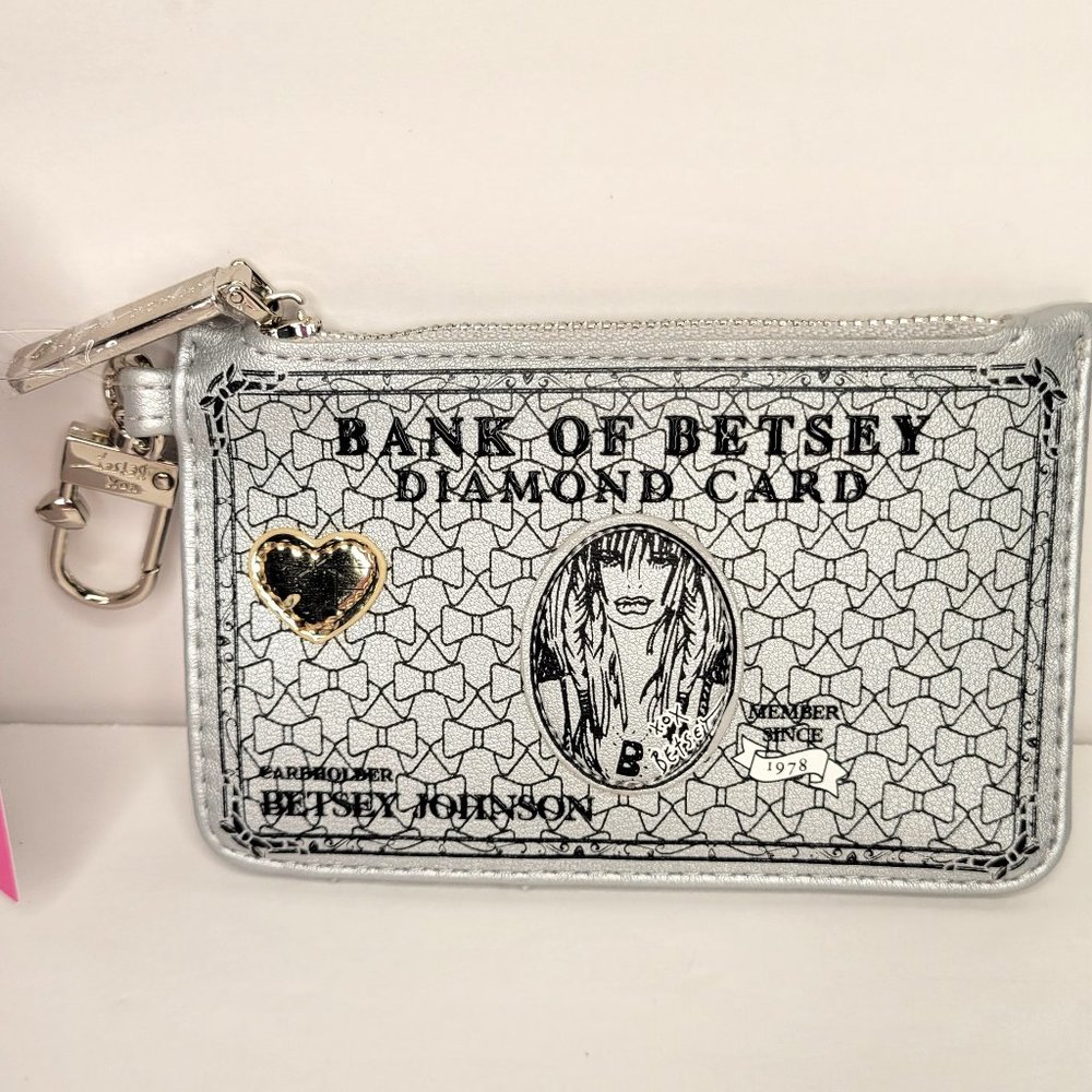 Betsey Johnson - Bank of Betsey Diamond Card -ID Credit Card Case